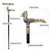 Gold Black Bird Walking Cane Fashion Decorative Walking Stick Gentleman Elegant Cosplay Cane Knob Crosier 93cm