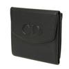 Used 10656 Trifold Wallet 7942, Old Style, Smooth Calfskin, Vintage, Old Red, Two-Tone CD Logo, Black, Unisex from