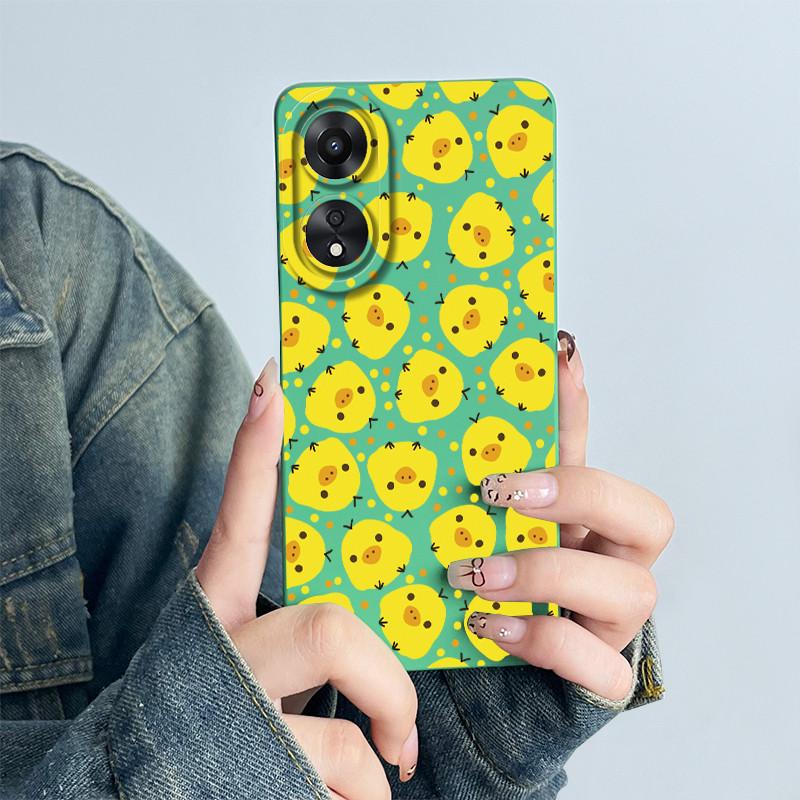 For OPPO A78 4G Phone Case CPH2565 Cover Soft Silicone Cute Panda Flower Boys Girls Painted Shell Funda Protective Casing Coque