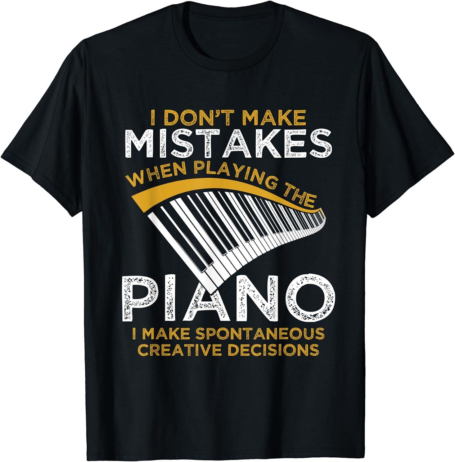 Keyboard Pianist Gifts Music Musician Piano T-Shirt Size S-4xl XL