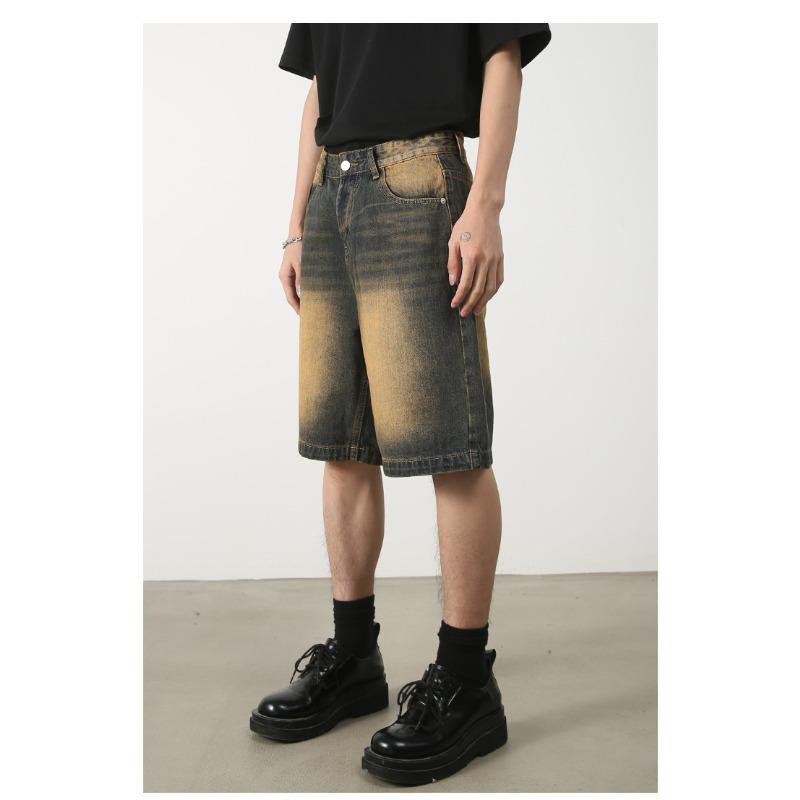 Denim Shorts Men's Summer Five-point Pants Loose Casual Pants