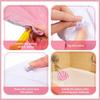 With Suction Cups Terry Cloth Fan-shaped Cushion Pillow Bathtub Bath Pillow Spa