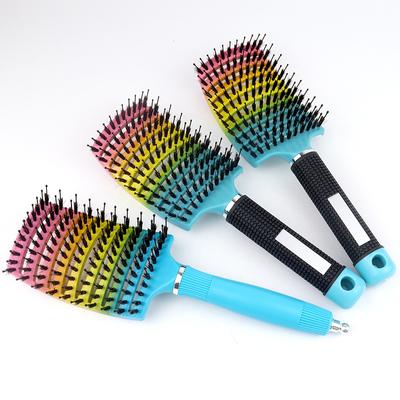 Hair Scalp Massage Comb Bristle Nylon Hairbrush Wet Curly Detangle  Anti-Static Hair Brush Professional Salon Hairdressing Style