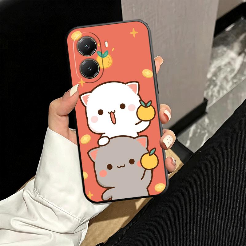 Cartoon Cute Peach Goma Soft Phone Case for Xiaomi Poco X5 X6 X7 X8 Pro Max X3 F7 F8 Ultra M8 M7 M6 M5 Redmi 15 15C 14C 13C 12C