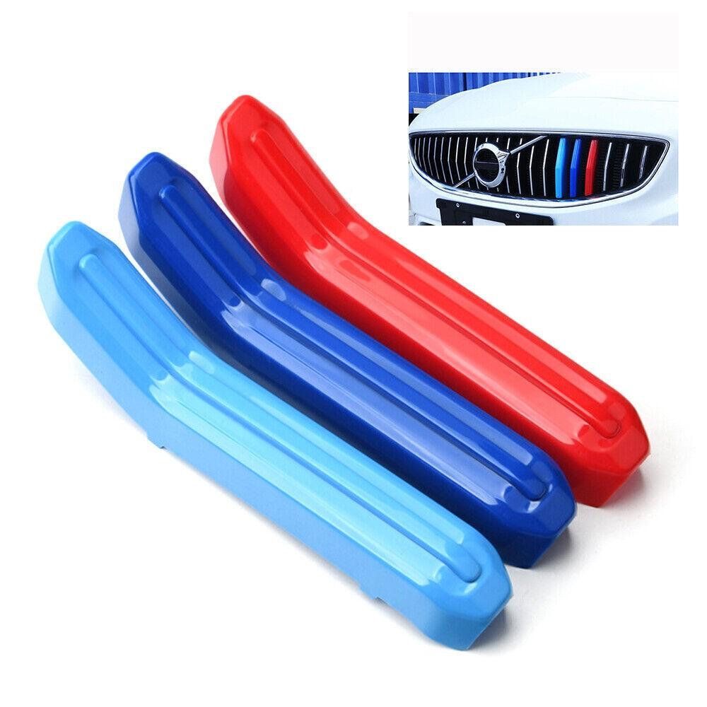 For Volvo XC40 2019-23 3-Color Front Bumper Center Mesh Grille Grill Strip Trim