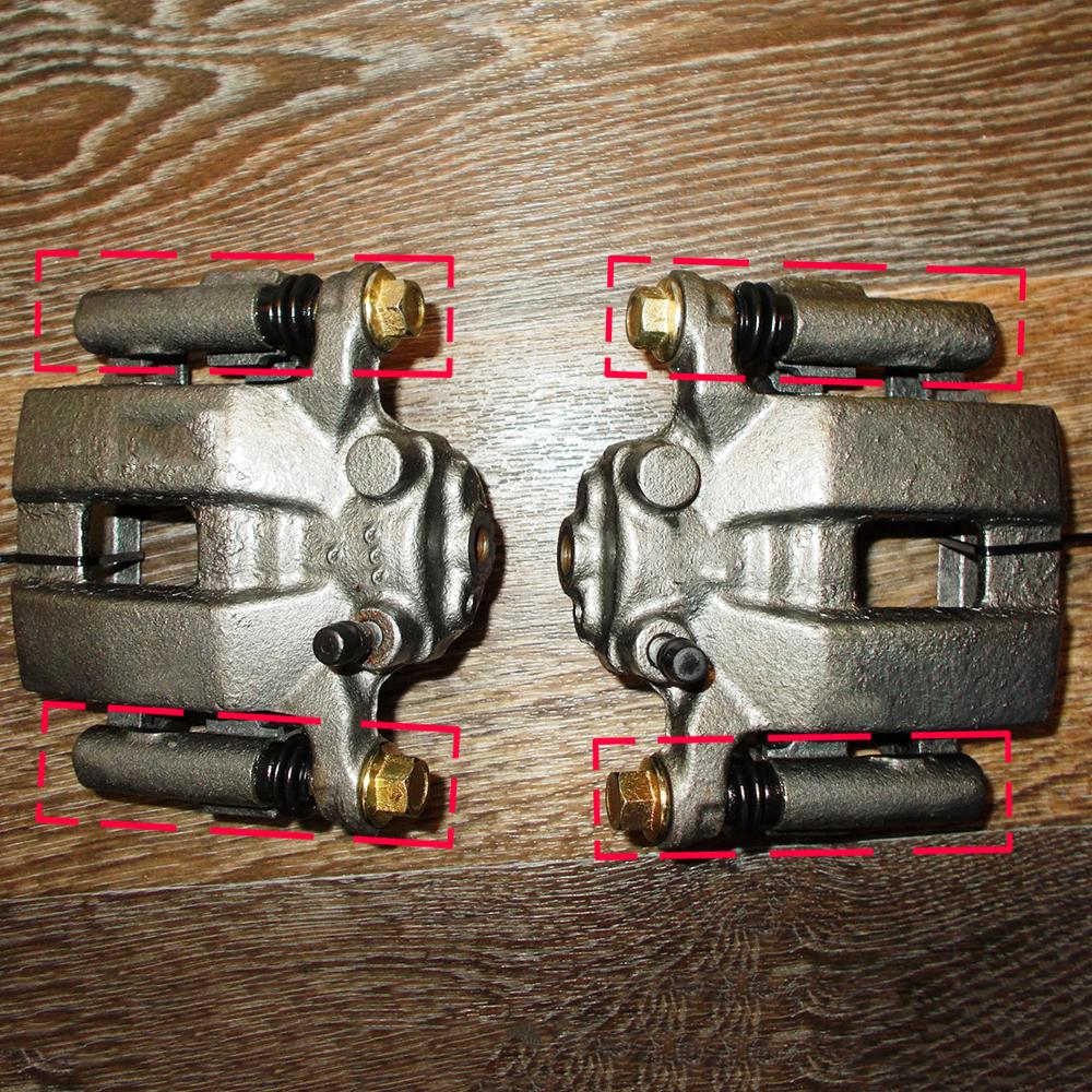 Rear Brake Caliper Cylinder Slider Guide Bolt Disc Repair Kit For Qashqai J10 2006 2008 2009 2010 2011 2012 2013 Dualis X-Trail T30/T31 Murano Z50 Z51