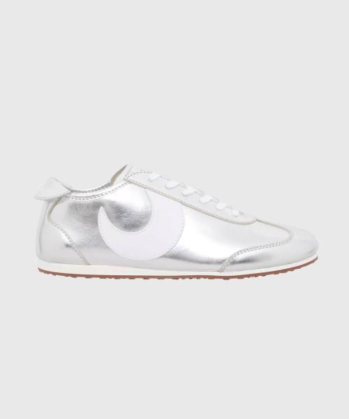 [Marine Serre] Men's Metallic Leather MS Astra Silver (MRSM252PSSN106SV)