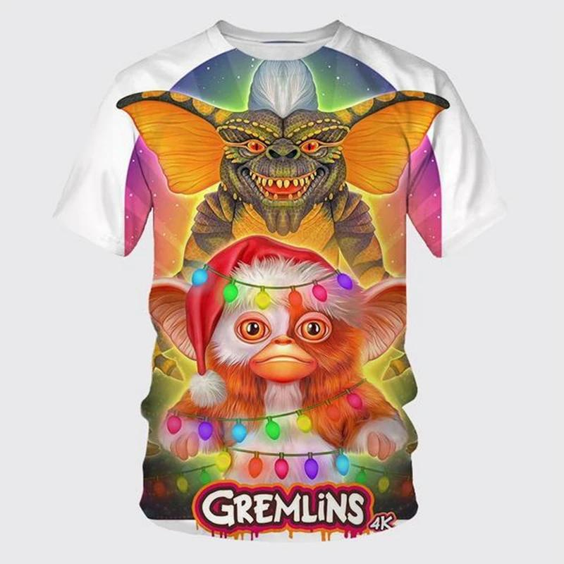 New Fashion Comedie Film Cartoon Gremlins 3D Print Tricouri bărbați femei Vară amuzant Cool Harajuku Streetwear Tricou unisex