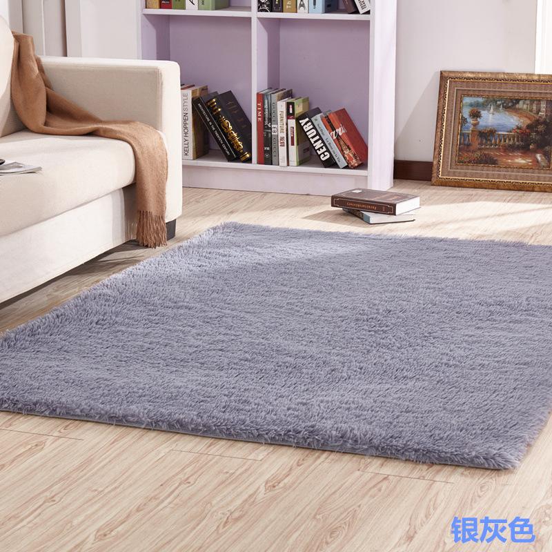 Solid Color Silk Wool Carpet Variegated Tie-Dye Gradual Change Floor Mat Room Coffee Table Mat Internet Celebrity Hair Covered Balcony Bay Window Mat