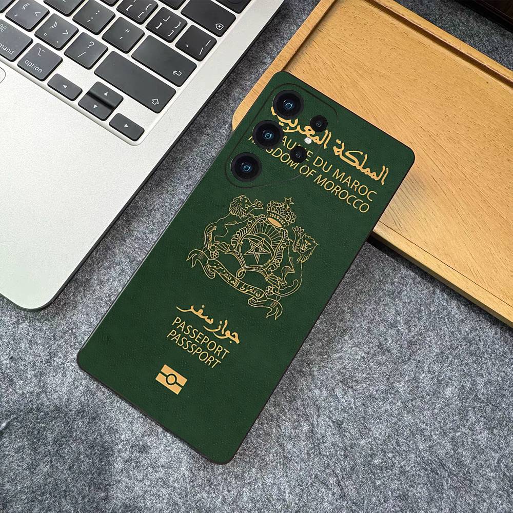 Morocco Map Flag Phone Case For Samsung S 24 Fe 25 Ultra Plus 20 Lite 21 30 22 23 24 22 Ultra 5G Fundas
