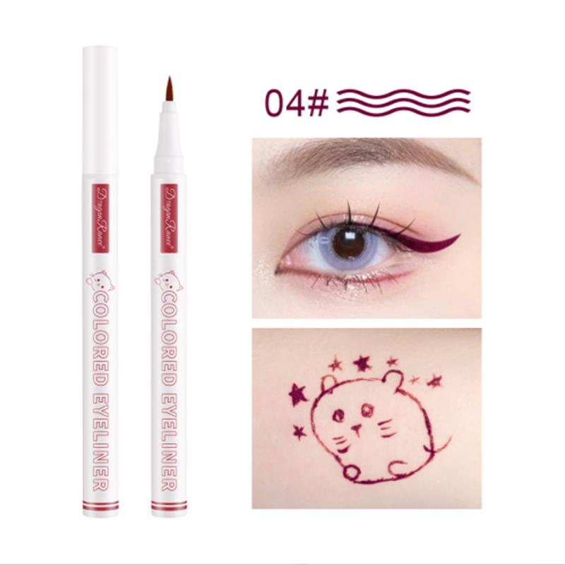 Color Waterproof Eyeliner Waterproof Novice Female Ultra-fine White Eyeliner