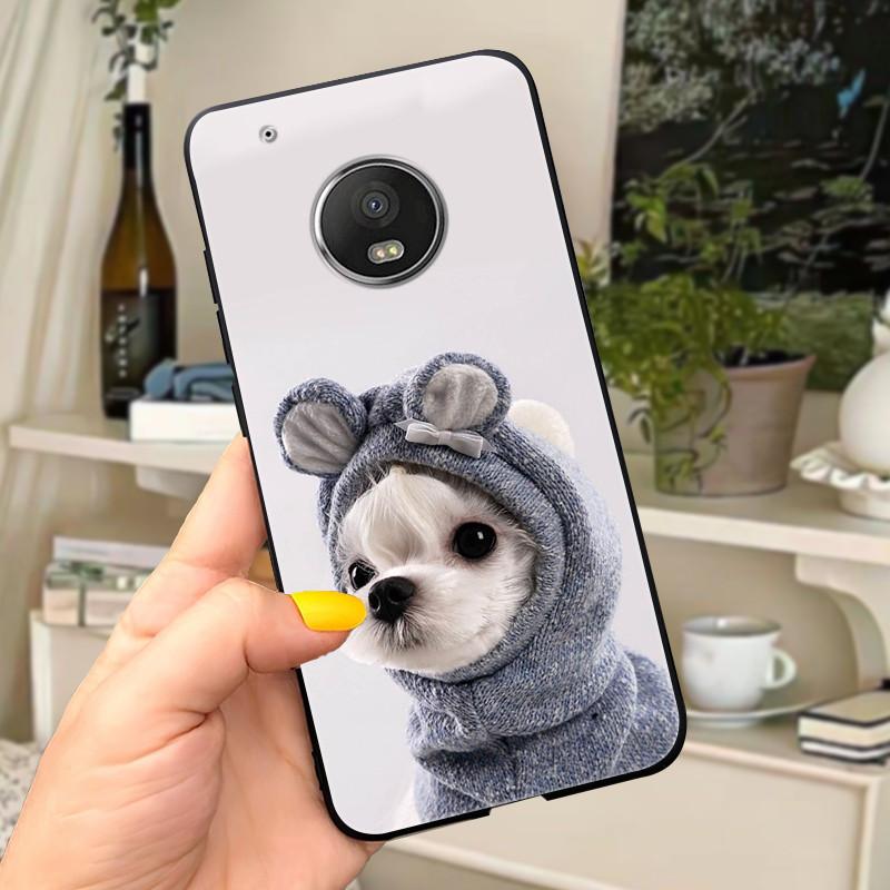 Case For Motorola Moto G5 Plus Cover XT1684 XT1685 XT1687 XT1686 Funda Cute Cat Phone Case For Moto G5 Plus G5Plus Soft Coque