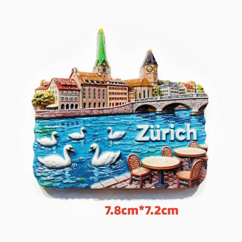 Zwitserland Souvenirs Zürich Koelkastmagneten Alpen Jungfrau Meer van Luzern Regio Kapelbrug Interlaken Koelkaststickers Cadeaus