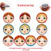 Russian Matryoshka Crystal Glass Fridge Magnet Souvenir