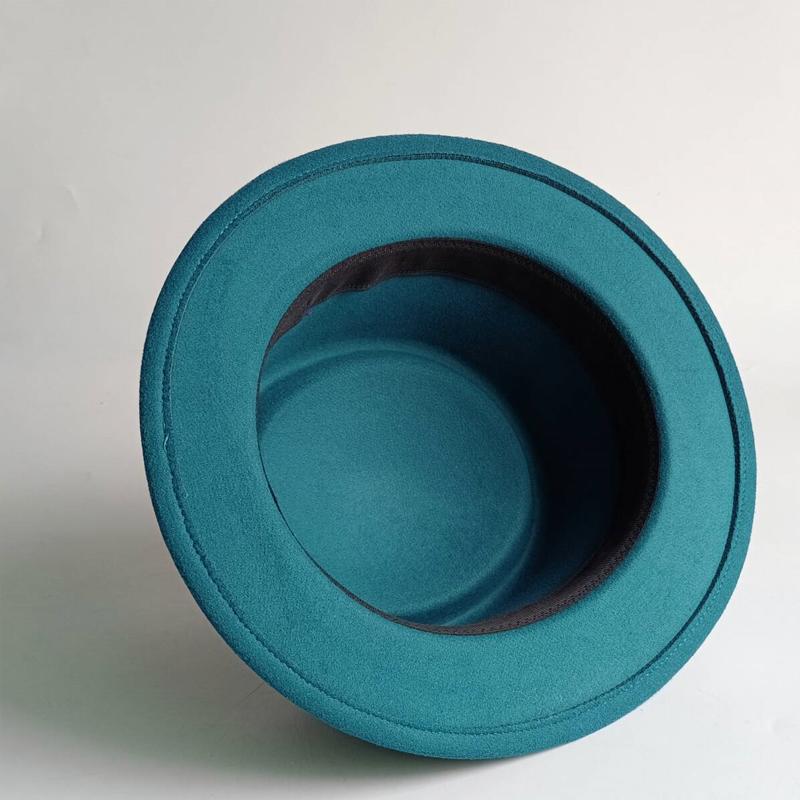 Klobouk Fedora 4,5 cm Tmavě purpurový Široký okraj Pánská móda Podzim/Zima Klobouk Pork Pie Svatba Dámský klobouk Gorras Para Hombres