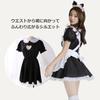 TUISKU Maid Halloween Cat Ear One Size Fits Heart Shape Costume, Cosplay, Costume, Lolita, 3-Piece Set, Dress, Apron, Headband, Most,