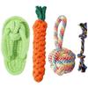 Durable Cotton Rope Knot Dog Teething Toy for Puppies and Small Breeds