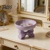 Practical Dressing Table Decor 3D Printed Elegant Bow Jewelry Tray, Purple Ring Earring Holder, Sweet Style Ornament Holder Decorative Vanity