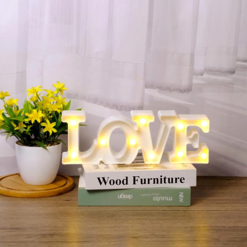 Romantic Proposal & Birthday Decor: LED Alphabet & Number Lights for Surprise Atmosphere
