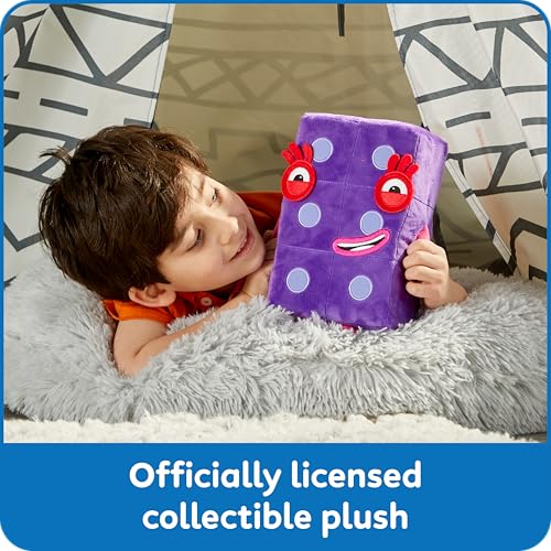 Numberblocks Charakter Plüschtier Sechs 96935 (Authentisches Produkt)