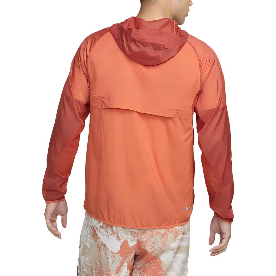 Nike Trail Aires Waterproof Comfortable Fitting Running Long Sleeve Jacket Men Jackets Vintage-Coral Dragon-Red Black FN4003-846