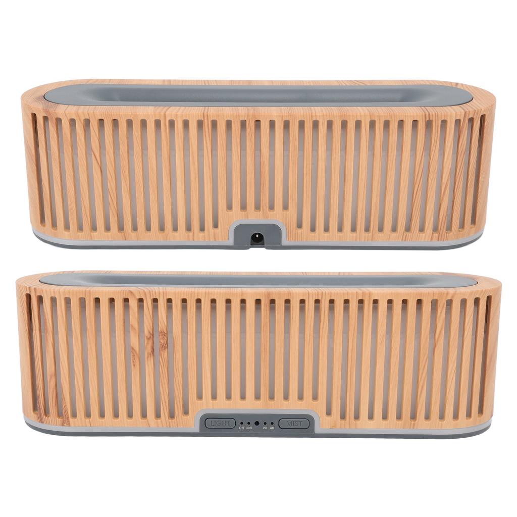 Flame Diffuser 200ml Light Wood Grain 7 Colors Ambient Light Ultra Sound Technology Super Silent