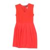 YOKOCHAN Red YCD-13SSC-020 Sleeveless Bi-color Dress Dress 38 RedUsed