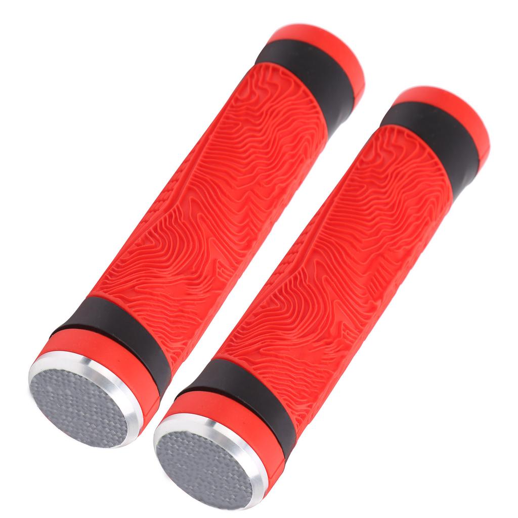 GUB Anti Skid Bicycle Handlebar Cover Silicone Handlebar End Caps Cycling Accessory(Red )