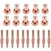 9-8210 60A Nozzle Tips 9-8215 Electrode, 20Pack, Fit for Thermal Dynamics