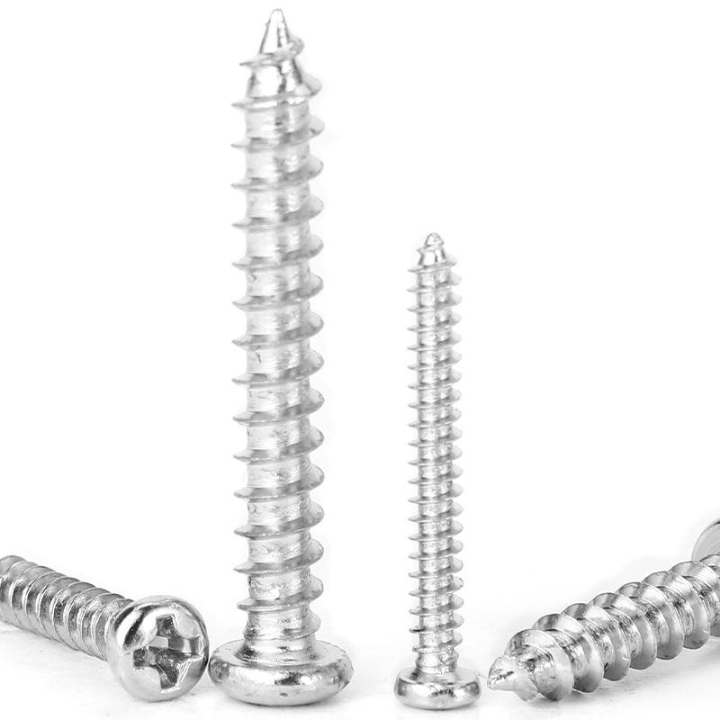 Carbon Steel Nickel-Plated Cross Round Head Self-Tapping Pan Head Screws Set