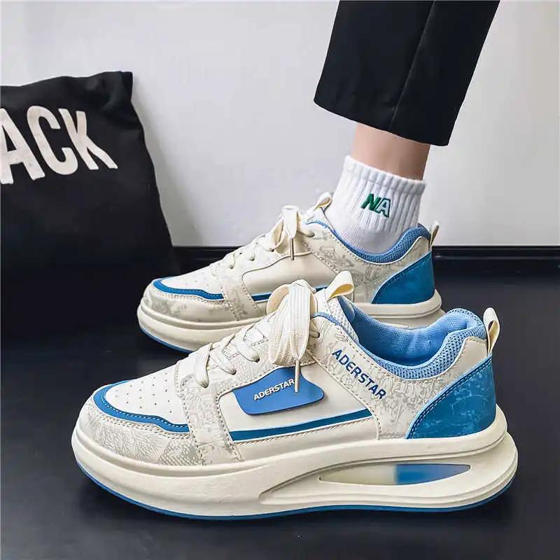 Fashion Tied Hip Hop Man Fitness Sneakers Casual Tennis Kit Luxury Flat Shoes Sports Practice Shoos Global Brands Overseas Wide Fit
