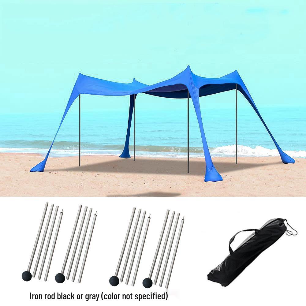 Portable Outdoor Sunshade Canopy: Beach Tent & Cooling Shelter for Camping & Fishing