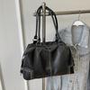 Fashion Rivet Large Capacity Women's Bag  New Short Distance Travel Handbag Texture Leather Single Shoulder Crossbody Bags