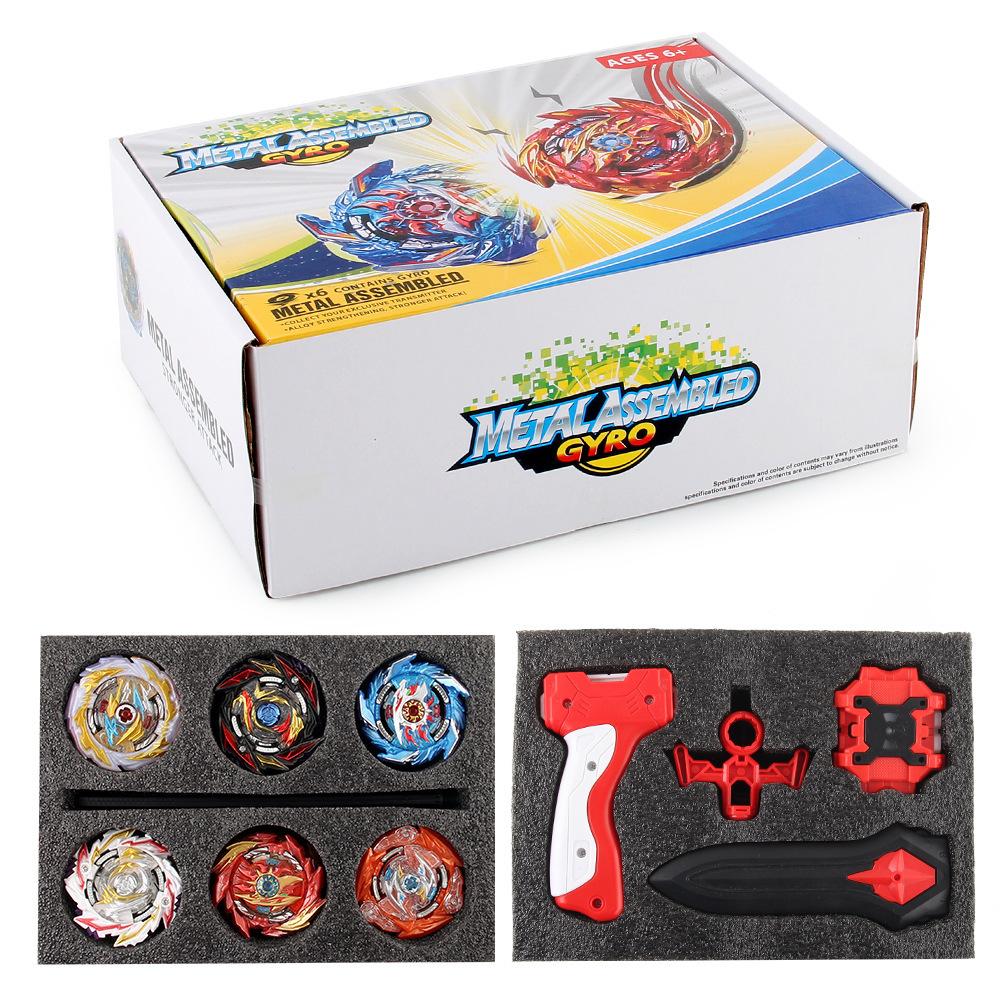 Supply 12 Crack Gyro Attack Sets, With Two-Way Launcher Combat Gyro Toolbox Gift