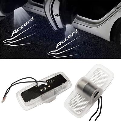 For Acc2Pcs Car Door Welcome Lights For Honda Accord 7 8th Gen 2008 2009 2010 2011 2012 2013 2014 LED Signal Lamp Projector Accessories