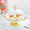 Fruit Shop Try Tray Nice with Lid Fruit Tray Lid Cake Cake Dessert Display Tray with Transparent Lid for Home Durable