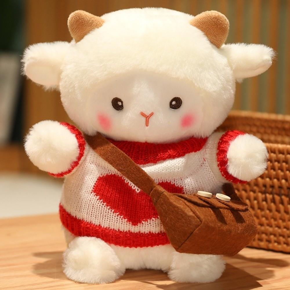 Soft Lamb Doll Plush Toy Kawaii Stuffed Soft Animal Toy Sheep Plush Dolls Car Interior Decoration