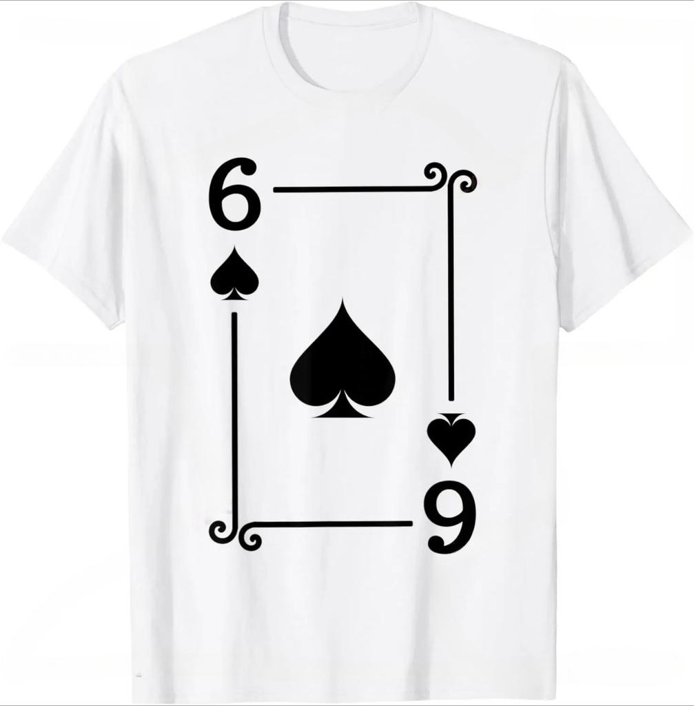 Playing Cards Costume Acekqj1098765432 Diamonds Card Poker Tshirt Unisex Summer Streetwear Tops Camiseta