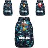 Stylish Roblox Backpack For Kids Featuring A Vibrant Cartoon Pattern And Large Capacity
