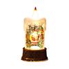 Christmas Waterilluminated Candle Night Light With Creative Mini Wind Lamp For Holiday Decor