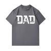 Men's 100% Cotton Crew Neck Short Sleeve T-Shirt, DAD The Man The Myth The Legend Print Casual Comfortable Father's Day Gift Tops For Daily Wear