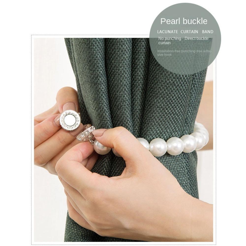 

Жемчужная пряжка для штор, белая завязка для штор, новая завязка для штор, занавеска