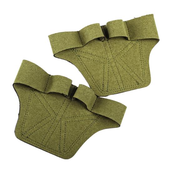 1 Pair Weightlifting Gym Grip Pad Hand Grip Protector 4 Fingers Gym Workout Gloves for Fitness Gym Double-Layer Non-Slip Sports Fitness Accessory