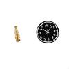 Golden Acrylic Cheetah Clock Sculpture Modern Minimalist Art Tabletop Centerpiece Decorative