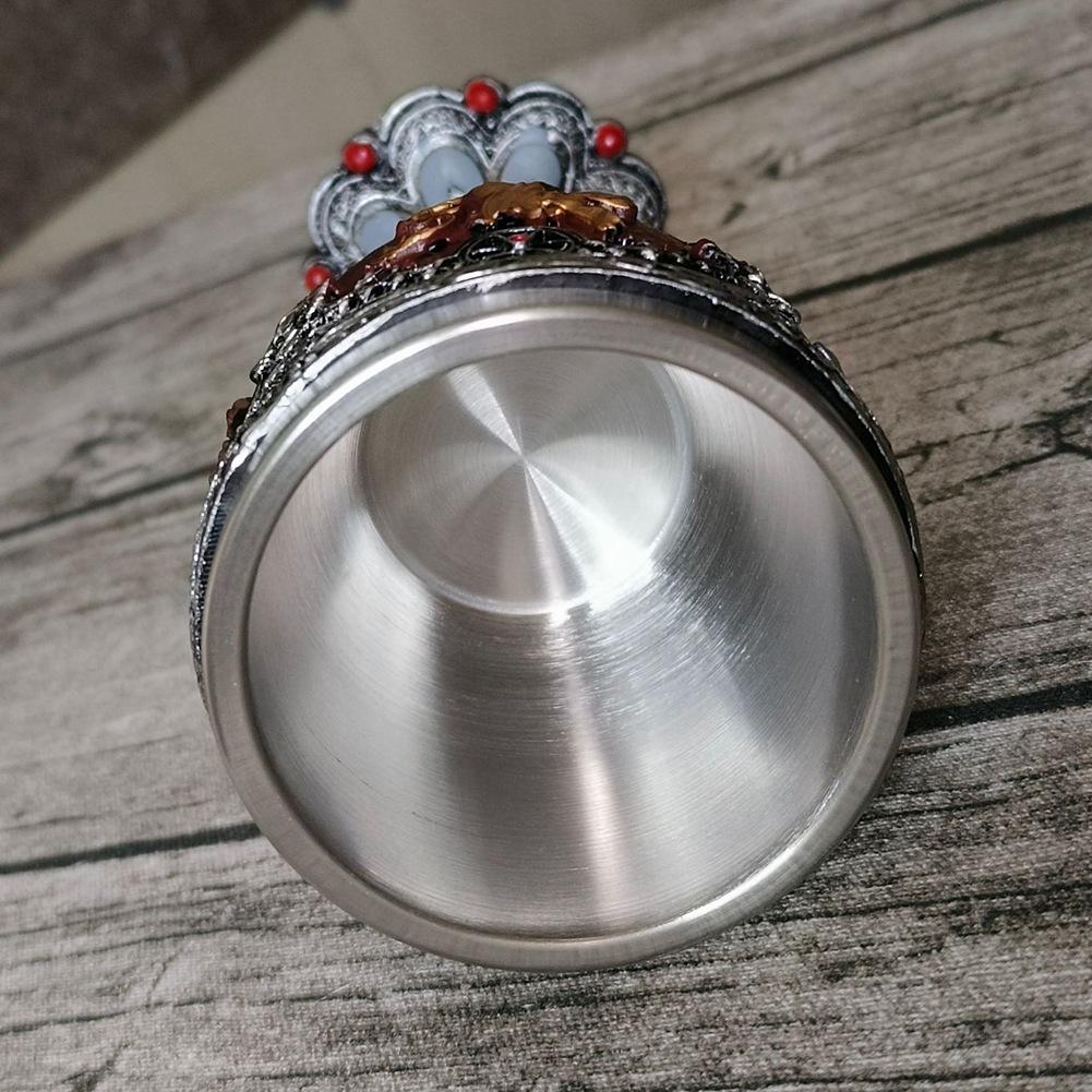 VOFUN-Medieval Knight Badge Beer Mug Stainless Steel Resin Viking Red Wine Glass Medieval Wine Glass Utensils Tea Set Stemware