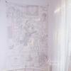 Original Design Lolita Girl Style Pink Anime Girl Tapestry Aesthetic Wall Hanging For Bedroom Decor Background Cloth