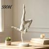 Elegant Dance Lover Gifts 3D Printed Rhythmic Gymnastics Figurine, Modern Minimalist Art Sculpture, Home Office Desk Ornaments Handstand Ballet