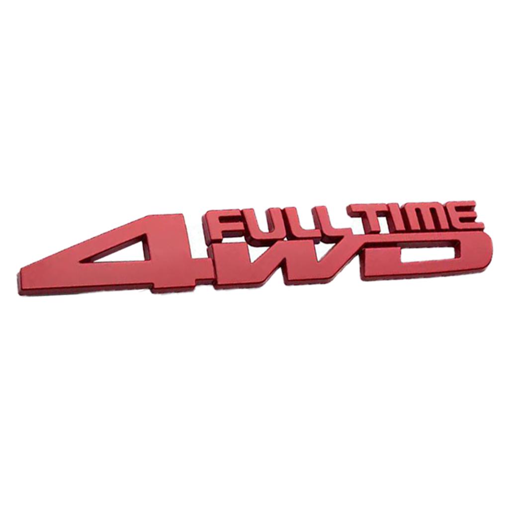 4WD 4x4 Four Wheel Drive Metal Car Sticker Logo Emblem Badge Decals Car Styling Accessories