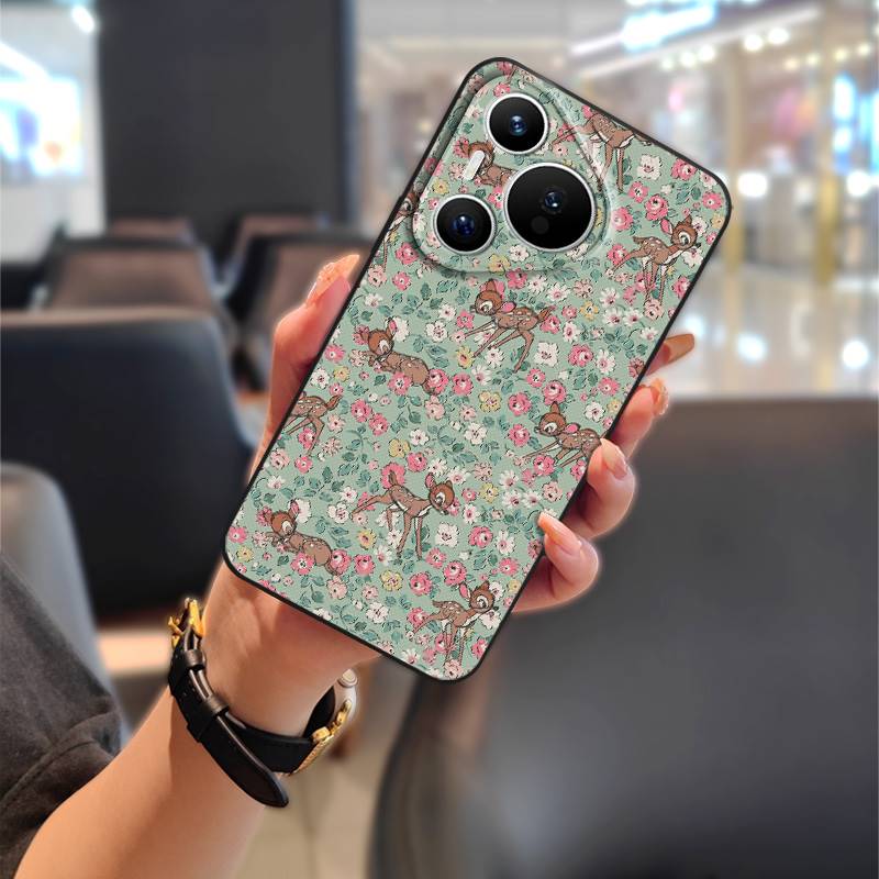 Ölgemälde Staubdichte Handyhülle für Huawei P70 Pro/Pura 70 Pro+ Stoßfestes TPU Langlebig Cartoon Vollständiger Rundumschutz Weiche Hülle