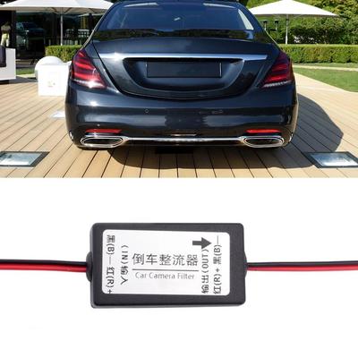 12V DC Power Relay Capacitor Filter Connector Rectifier for Car Rear View Backup Parking Camera Eliminate Interference Connector